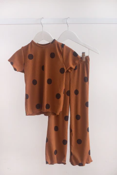 Conjunto Morley Lunares Chocolate