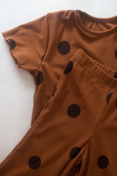 Conjunto Morley Lunares Chocolate - comprar online