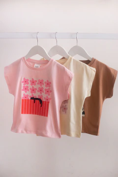 Combo x 3 Remeras (Monopatin, Gato Negro y Dalmata) - comprar online