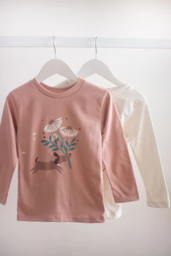Combo x 2 Remeras Manga Larga (Daisy y Flora) - comprar online