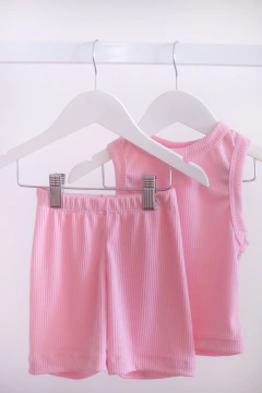 Set Musculosa + Biker Rosa en internet