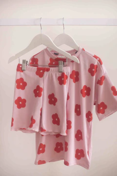 Set Remeron y Biker Flor Roja en internet