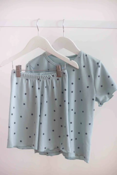 Set Remeron y Biker Corazoncios Verde