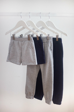 Combo 2 Chupin Boston (Gris y Azul) + 2 Short rustico (Gris y Azul) - comprar online