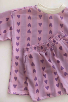 Conjunto Remeron y Short Rustico Corazón - CHIRIN