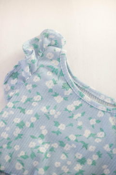 Vestido Flor Celeste - comprar online