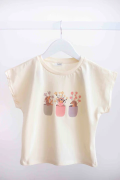 Remera Natural Macetas