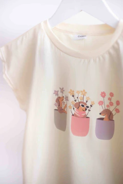 Remera Natural Macetas - comprar online