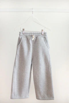 Conjunto Campera Corderito Chocolate + Baggy Gris - tienda online