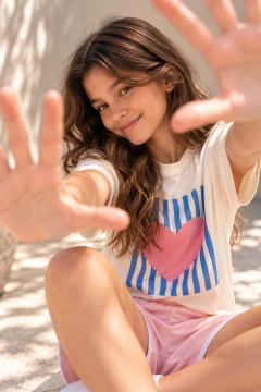 Remera Natural Corazon