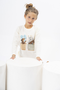 Remera Manga Larga Cute Dog - comprar online