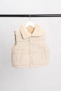Chaleco Corderito Natural - comprar online