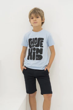 Bermuda Gabardina Azul - tienda online