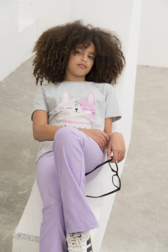 Remera Algodón Cute Cat - CHIRIN