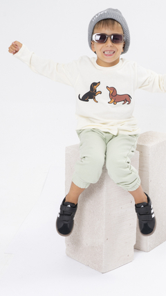 Remera Manga Larga Perros Salchicha - comprar online