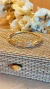BRACELETE ELOS VAZADOS CRAVEJADOS DOURADO LINHA LIGHT - comprar online