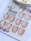 Cartelão branco com Glitter