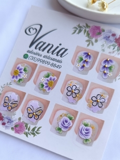 Cartelão roxo /borboleta