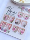 Cartelão fuchsia glitter