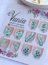 Cartelão verde água