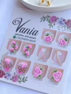 Cartelão Rosa com glitter