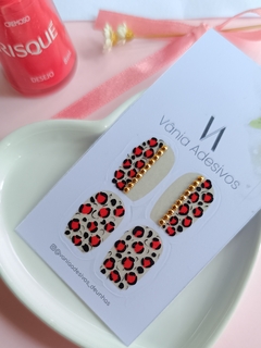 Animal print de luxo/vermelho
