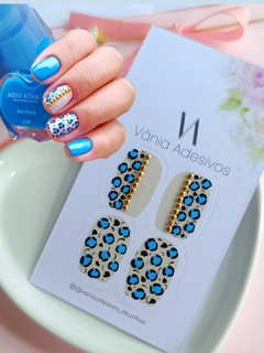 Animal print de luxo/azul