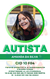 Carteirinha de identificação Autismo Minimalista Verde