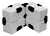 Imagem do Cubo Infinito Preto e Branco