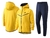 Conjunto Tech Fleece Nike - Amarelo e Preto