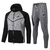 Conjunto Tech Fleece Nike - Cinza com Bolso Preto