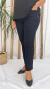 PANTALÓN DE BENGALINA AZUCENAS NEGRO - comprar online