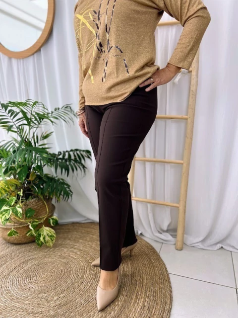 PANTALÓN FASI - chocolate - comprar online