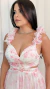 Vestido longo chiffon estampado Nick - comprar online