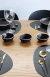 MINI BOWL CAPRI NEGRO CON BORDE NATURAL - comprar online