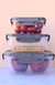 SET X 3 RECIPIENTES RIO TRANSPARENTES S - comprar online