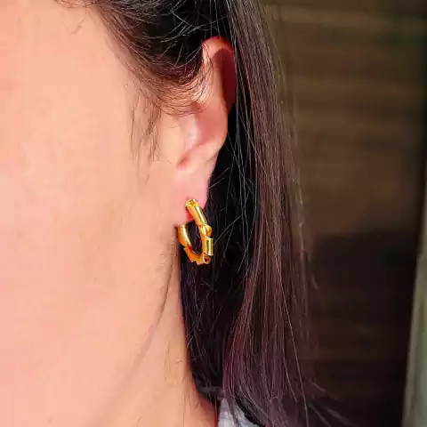 Brinco argola tubo vazado liso - comprar online