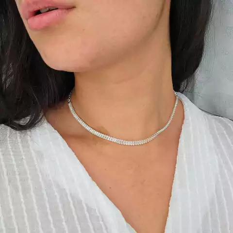 Choker riviera zircônias baguete cristal - comprar online