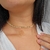 Choker Riviera zircônias baguete cristal