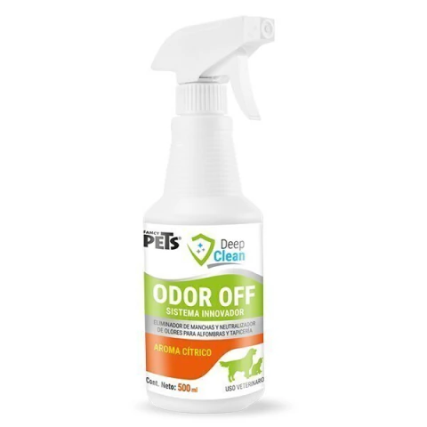 Quitamanchas y Neutralizador de Olores de Mascota Odor Off 500 ml Deep Clean Fancy Pets