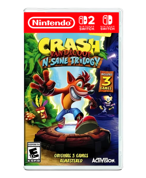 CRASH BANDICOOT N. SANE TRILOGY NINTENDO SWITCH 1 | NINTENDO SWITCH 2 - comprar online