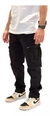Pantalon Cargo de Gabardina (Negro)
