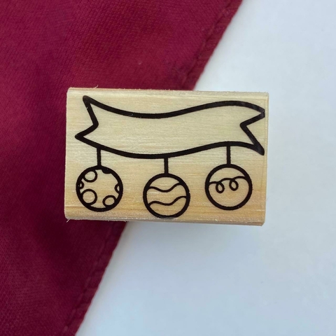 CARIMBO NATALINO (BOLINHAS ) 3x2cm Un.