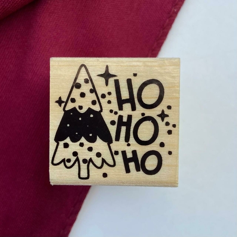 CARIMBO NATALINO ( HO HOHO) 3X3cm Un.