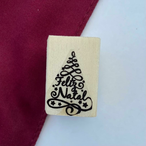 CARIMBO NATALINO (ÁRVORES) 2X3cm Un.