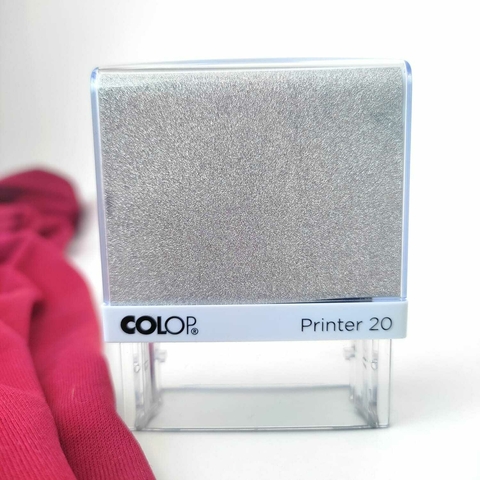 Carimbo COLOP AUTOMÁTICO GLITER PRATA