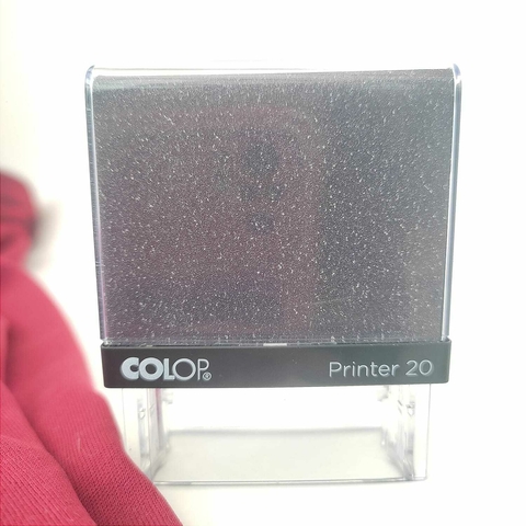 Carimbo COLOP AUTOMÁTICO GLITER PRETO