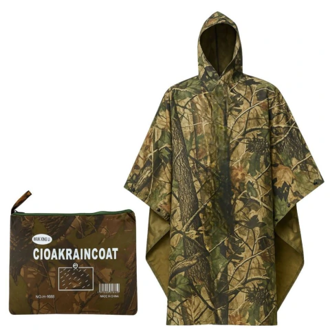 CAPA DE LLUVIA ADULTO CAMO