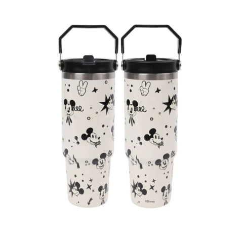 VASO TÉRMICO DISNEY MICKEY C/BOCA REBATIBLE 900 ML