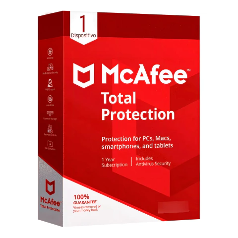 Antivirus Mcafee Total Protection 1 Dispositivo 1 Año Key GLOBAL - comprar online